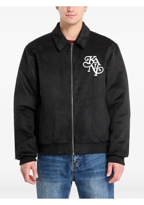 karl kani Legacy faux-suede jacket - Black