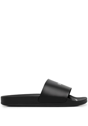 Off-White Arrows logo-print slides - Black