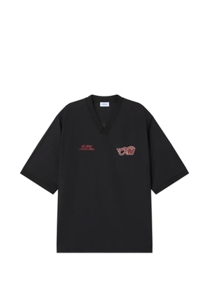 Off-White x AC Milan logo-print T-shirt - Black