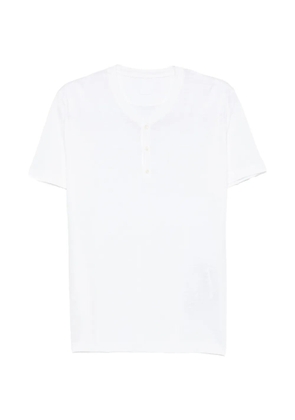 120% Lino round-neck short-sleeve T-shirt - White