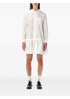 Comme Des Garçons Girl ruffled Peter Pan-collar mini dress - White