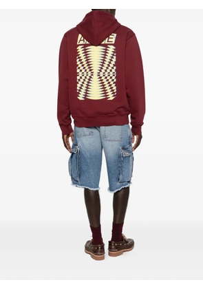 Arte Antwerp graphic-print drawstring hoodie - Red