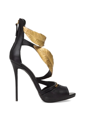 Giuseppe Zanotti Leaf stiletto sandals - Black