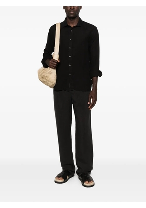 120% Lino straight-leg trousers - Black