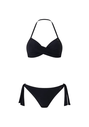BANANA MOON twist-front halterneck bikini - Black