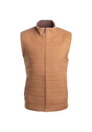 FIORE DI NAPOLI zip-front gilet - Neutrals