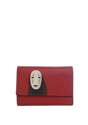 Loewe Pre-Owned 2021 Studio Ghibli Spirited Away Kaonashi No Face Leather Wallet small wallets - Red