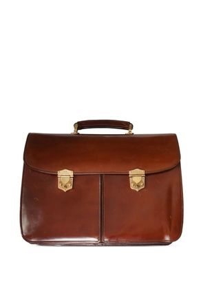 Tardini leather briefcase - Brown