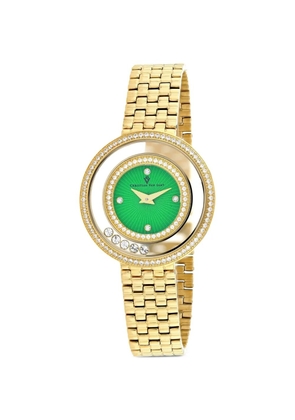 CHRISTIAN VAN SANT Gracieuse Crystal 34mm watch - Green