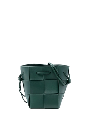 Bottega Veneta Pre-Owned 2012-2026 Mini Nappa Maxi Intrecciato Cassette bucket bag - Green