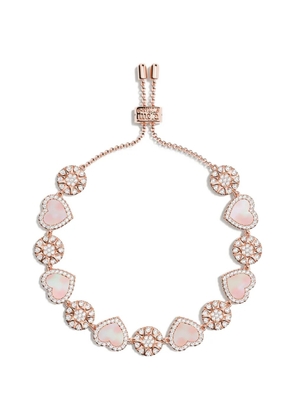 APM Monaco Heart & Dot adjustable bracelet - Pink