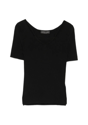 Le Petit Pulle scoop-neck T-shirt - Black