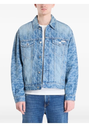 Calvin Klein 90s logo monogram-print denim jacket - Blue