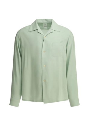 visvim spread-collar chest-pocket shirt - Green