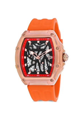 CHRISTIAN VAN SANT Odyssey skeleton 50mm watch - Black