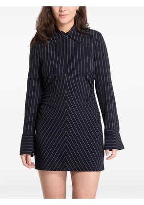 Desigual pinstripe gathered dress - Blue