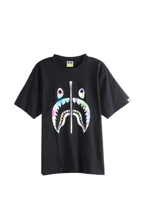 A BATHING APE® Art Camo Shark-print T-shirt - Black