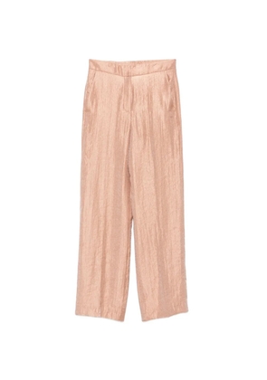 RAME crinkled-effect wide-leg trousers - Pink