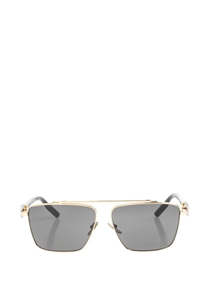 Dolce & Gabbana Eyewear logo-plaque geometric-frame sunglasses - Gold