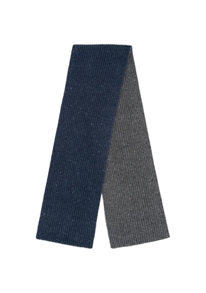 Gosha Rubchinskiy ribbed-knit flecked scarf - Blue