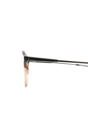 CHARLES STONE two-tone geometric-frame glasses - Grey