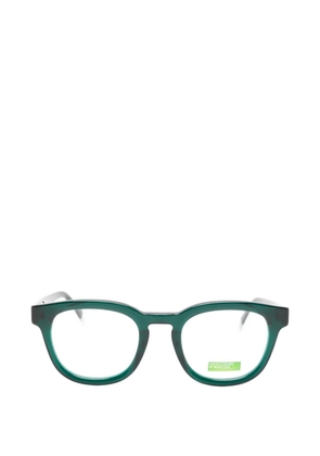 Benetton Coral round-frame glasses - Green