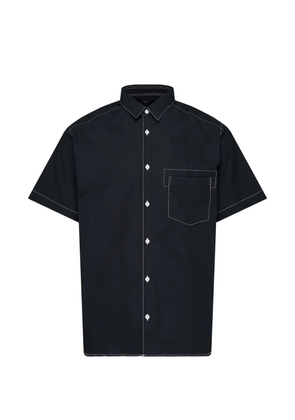 Comme des Garçons Homme contrast-stitch short-sleeve shirt - Black