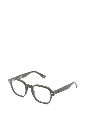 KYme Ridge geometric-frame glasses - Green