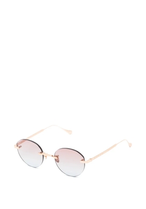 KYme Charles rimless round-frame sunglasses - Gold