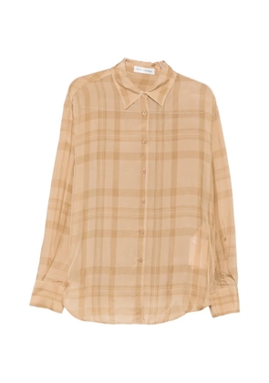 The Frankie Shop Peri check-pattern shirt - Neutrals