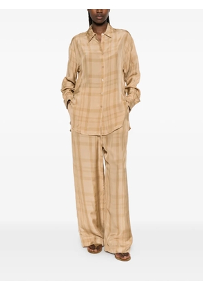 The Frankie Shop Peri check-pattern shirt - Neutrals