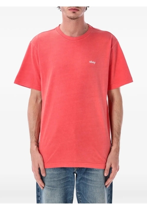 Obey logo-print T-shirt - Red
