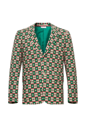 Comme des Garçons Homme Plus geometric-pattern single-breasted blazer - Multicolour