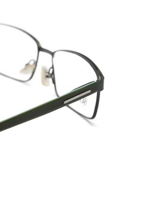 BOSS rectangle-frame glasses - Green