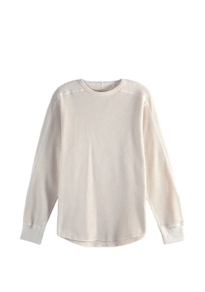 Nanamica waffle-knit drop-shoulder sweater - Neutrals