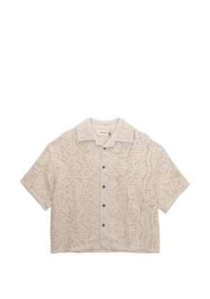 Honor The Gift Mind Maze Camp crochet-lace shirt - Neutrals