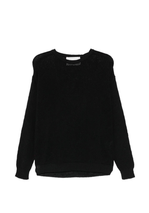 AMARÁNTO open-knit sweater - Black