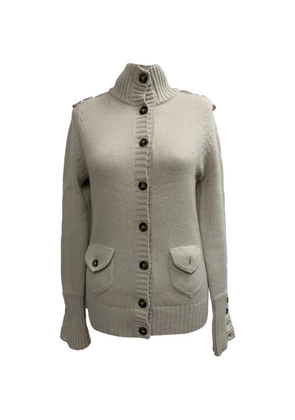 Burberry Pre-Owned button-detail turtleneck sweater - Neutrals