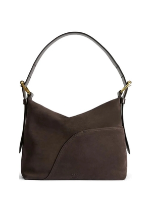 ATP Atelier mini Bassanina suede shoulder bag - Brown