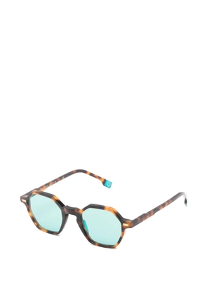 KYme Alaric geometric-frame sunglasses - Brown