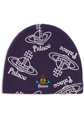 Palace x Vivienne Westwood Orb 'Purple' beanie