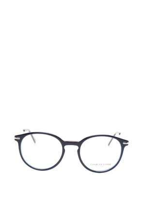 CHARLES STONE round-frame glasses - Blue