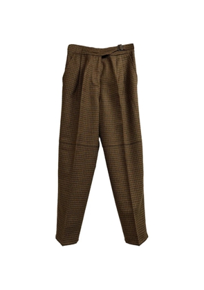 Etro Vintage Checked belted trousers - Brown