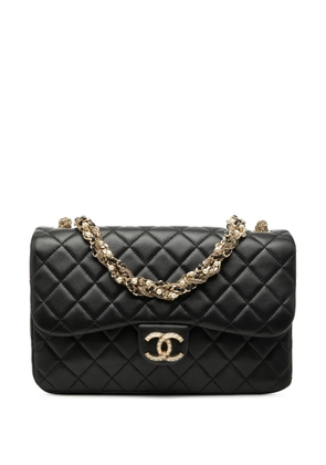 CHANEL Pre-Owned 2014-2015 Medium Quilted Lambskin Westminster Pearl Flap shoulder bag - Black