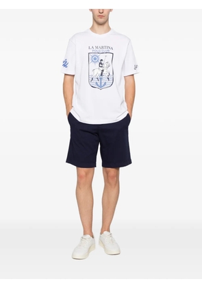 La Martina logo-print crew-neck T-shirt - White