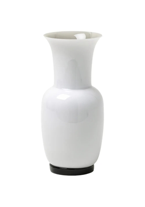 Venini Opalino contrast-base vase - White