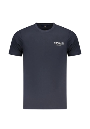 Cavalli Class logo-detail cotton T-shirt - Blue