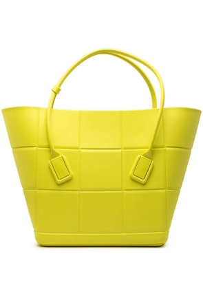 Bottega Veneta Pre-Owned 2019-2026 Medium Matte Rubber Arco tote bag - Yellow
