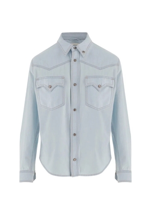 Versace chambray denim shirt - Blue