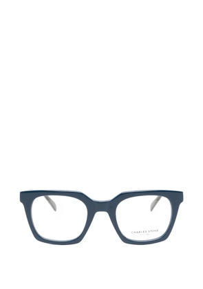 CHARLES STONE geometric-frame glasses - Blue